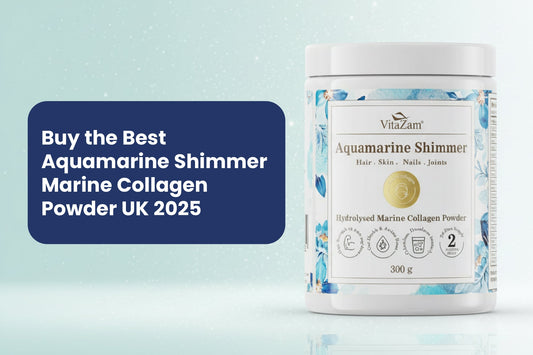 Buy the Best Aquamarine Shimmer Marine Collagen Powder UK 2025